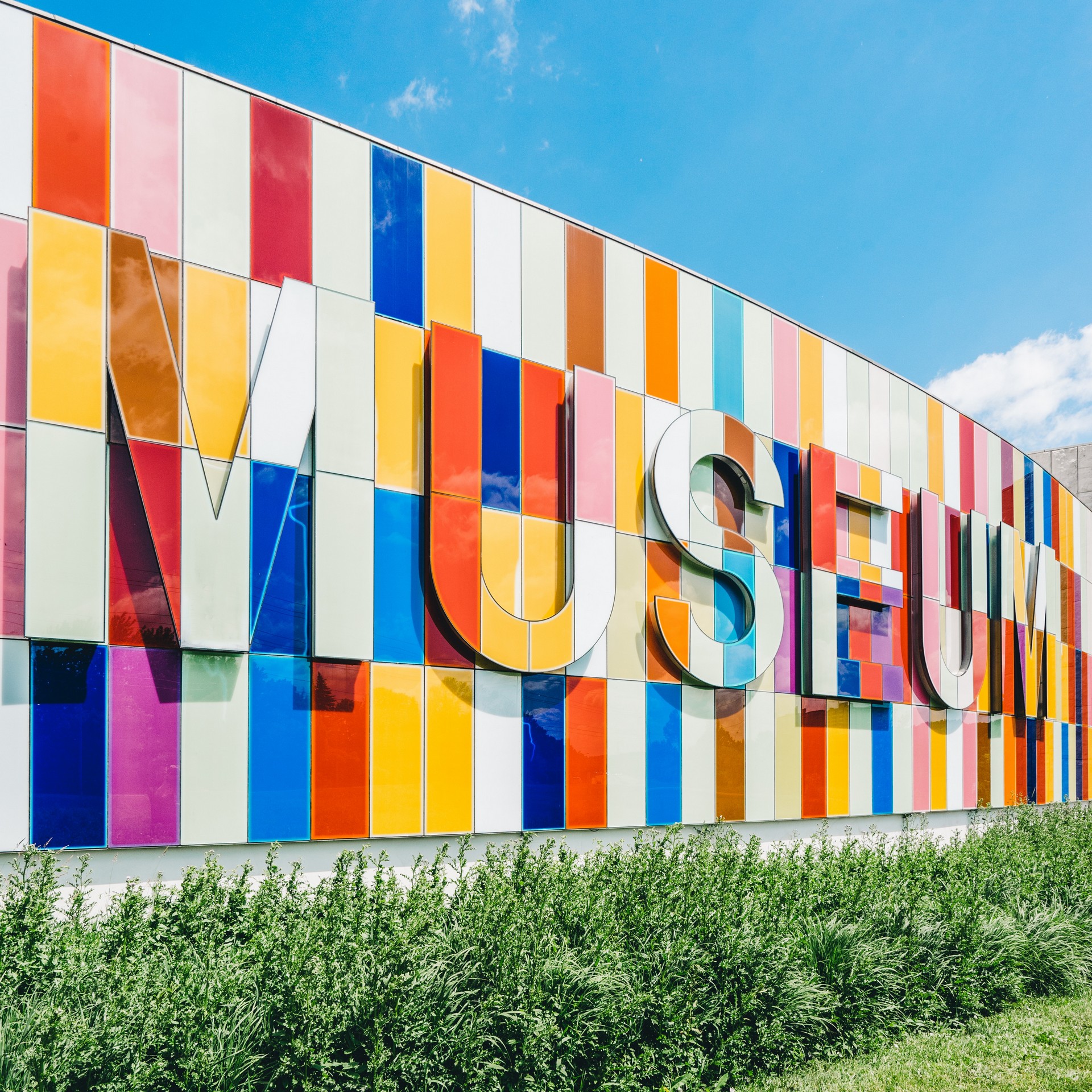multicolor museum facade